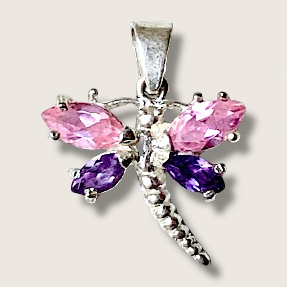 925 Sterling Silver Pendant Dragonfly